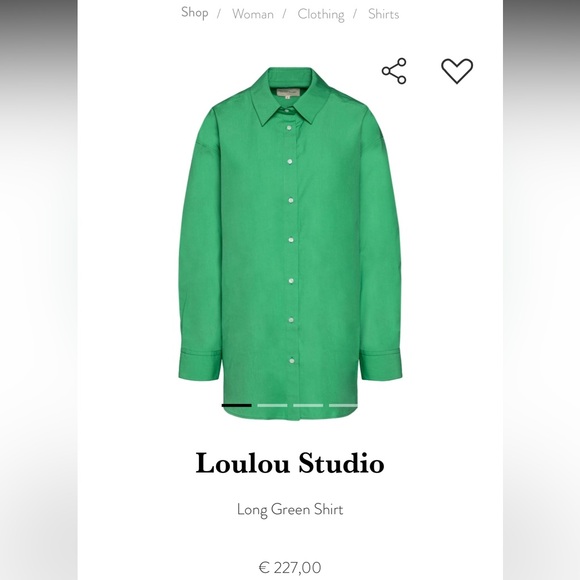 LOULOU STUDIO Espanto Cotton Shirt - Picture 1 of 4